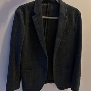 Uniqlo Gray Blazer Classic Suit Jacket